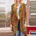 thumbnail image 2 of Femmes Mode Manches Longues Imprimé Floral Folk-Custom Poche Décontractée Longues Tenues, 2 of 9