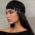 thumbnail image 6 of ManxiVoo Punk Style Wide Hairband Headband for Women Edgy Casual Daily Fashion Wear, 6 of 8