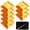 Yellow, variant on 30 Pcs Road Reflectors – 3.7" x 3.7" Reflective Street Pavement Markers, Weatherproof Plastic, Easy Install, for Driveways, Speed Bumps, Highways, Crossings