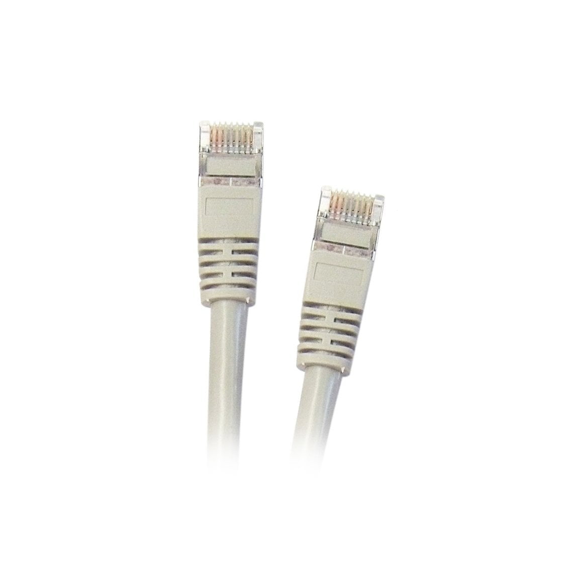 1 Feet/0.3 Meters eDragon Shielded Cat5e Ethernet Cable with Snagless/Molded Boot, Gray 