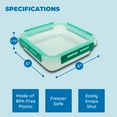 thumbnail image 6 of Green Sandwich Food Storage Container With Locking Lid For Meal Prep, 6 of 6