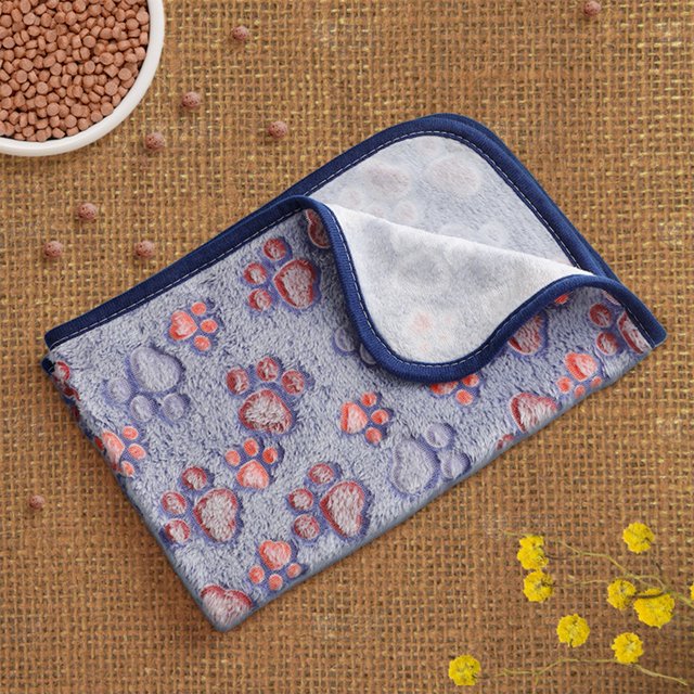 onlyliua para Interior/Exterior Manta de Frane Lasa Súper Suave y Cálida para Mascotas, Linda Manta con Estampado de Patas para Gatos y Perros, Manta para Cachorros de 40,94 X 29,92 Pulgadas