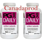 2 bottles x Webber Naturals PGX Daily 750mg 200softgels (packaging look may vary)