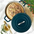 thumbnail image 2 of Cast Iron Dutch Oven, 4.5 Quart, Enameled Cast Iron Dutch Oven with Lid, Green, 2 of 5