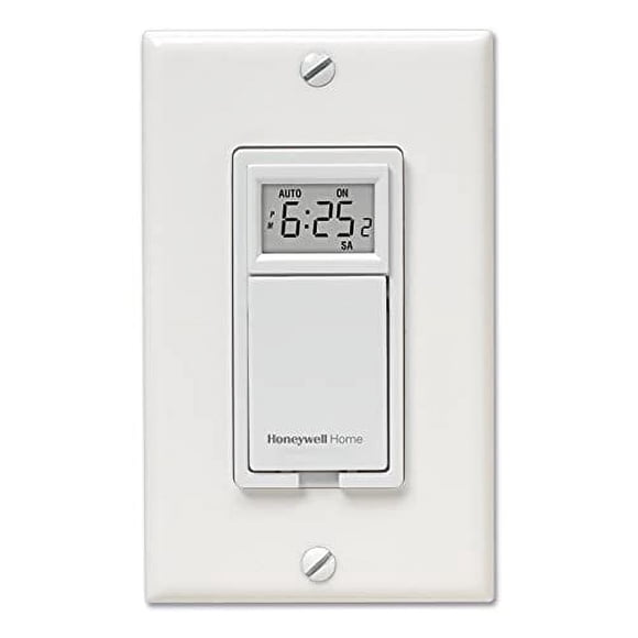 Honeywell RPLS730B1000/U RPLS730B1000 7-Day Programmable Light Switch Timer, White