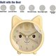 thumbnail image 3 of KAIYANG Reloj despertador para niños con bonito diseño de gato, silencioso, de cuarzo, para escritorio, mesita de noche, para niños, COLOR 5, 3 of 4