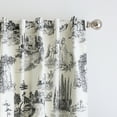thumbnail image 3 of Martha Stewart Village Life Blackout 37"W x 84"L, Set of 2 Indoor Curtain Panels, Black, Recycled Polyester, Cotton, Adult, 3 of 6
