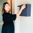 thumbnail image 5 of Wall Mount Mailbox - Small, Anti-Theft Locking Mailbox, Weatherproof Mailboxes for Outside The House, 13.5" H x 15" L x 5.5" D (Navy), 5 of 9