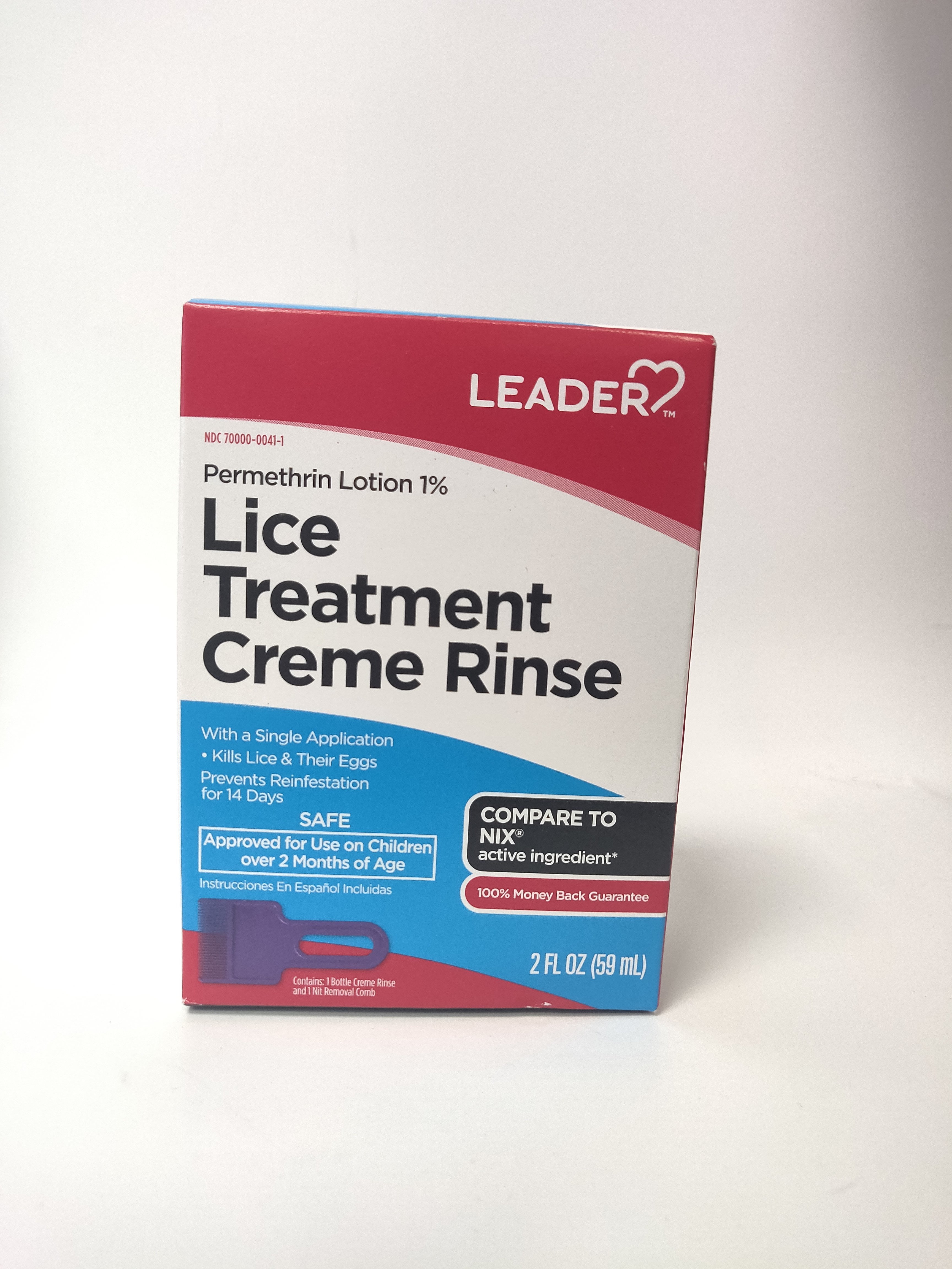 Blive Erasure is Leader Permethrin Lotion 1% Lice Treatment Creme Rinse with Nit Removal  Comb, 2 fl oz - Walmart.com