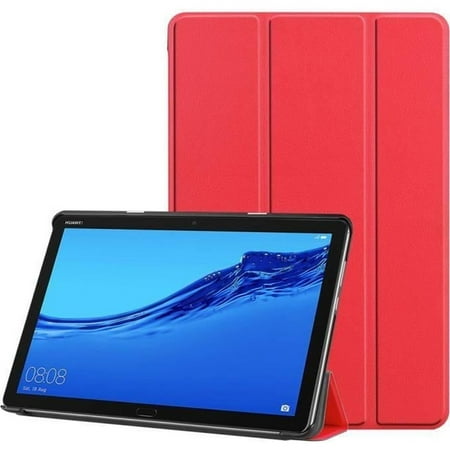 Huawei MediaPad M5 Lite 10 inches case cover with red watch function