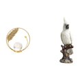 thumbnail image 1 of Estatua de bola de cristal,Estatuas de bolas de cristal para decoración del hogar,escritorio,interior,Figura de escritorio,Figura de loro para escritorio,oficina o decoración del, 1 of 8