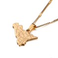 thumbnail image 4 of Stainless Steel Map of Sicilia Necklace Pendants Sicilia Fashion Women Charm Jewelry_c*, 4 of 5