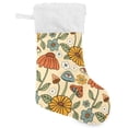 thumbnail image 2 of SKYSONIC Mushroom Christmas Stocking Personalized Large Candy Stocking Hanging Gift Xmas Stockings Decoration for Family Holiday Party Ornaments Decor Fireplace, 2 of 7