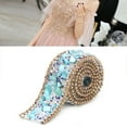 thumbnail image 2 of Sonew Rhinestones Ribbon, Crystal Chain Trim,2.5cm DIY Diamond Mesh Wrap Roll Crystal Rhinestones Chain Trim Ribbon Decoration, 2 of 8