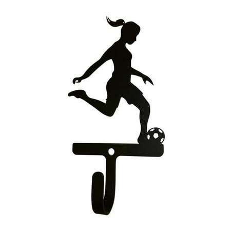

Village Wrought Iron WH-302-S Soccer Womans & Girls Wall Hook Small