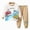 H135-Khaki, variant on 2pcs Toddler Baby Boy Fall Winter Clothes Print Long Sleeve Sweatshirt Tops Casual Pants Set Little Kids Outfits Clothing(Light Purple,12-18 M)