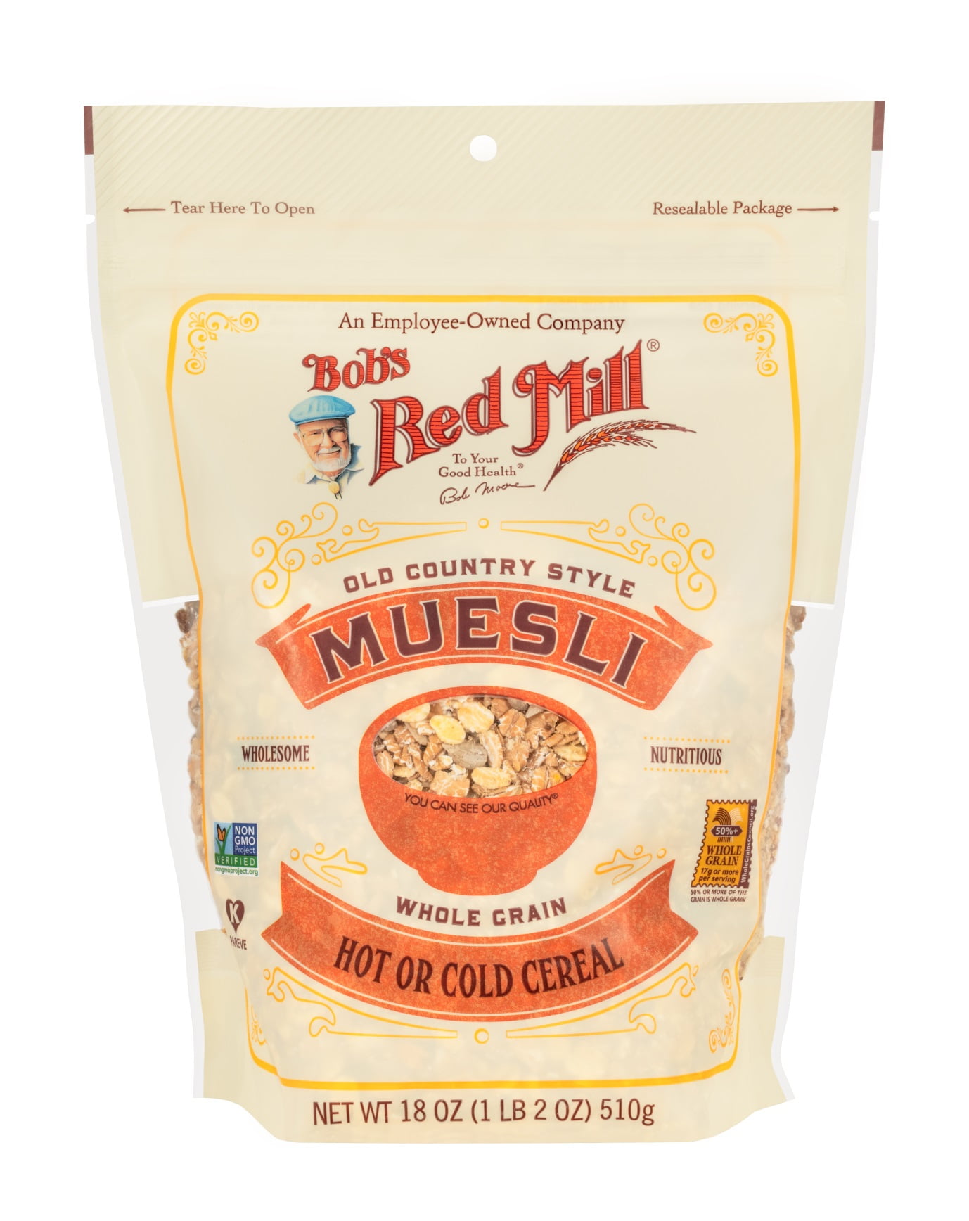 Bob's Red Mill, Muesli, Whole Grain, Old Country Style, 18 oz