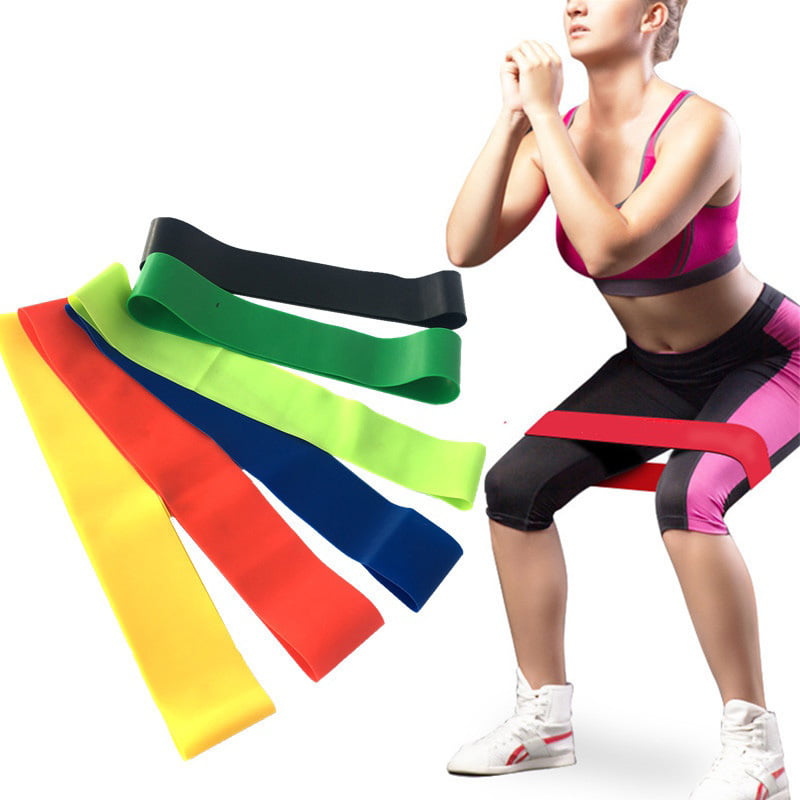 Exercise Fitness Resistance Band Mini Loop Bands Working Out At Home 5PACK 