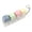 H001- Multicolor, variant on Squeeze Keyboard, Mini Keyboard Squeeze, 2.5X1 In, Clear Body, Mixed Pastel Tones, Clicking Squeeze Toys, Key Board Squeeze, 1 Pc