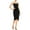 Black, variant on Aqua Womens Ruched Halter Bodycon Dress