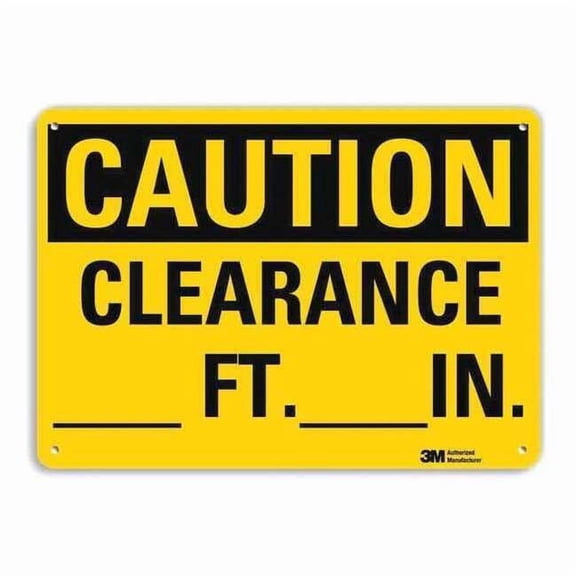Lyle Caution Sign,7 in x 10 in,Aluminum U4-1130-NA_10x7