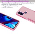 thumbnail image 2 of eBizWare Case for Motorola Moto G Pure, Moto G Power 2022 Rugged Phone Case, Military Grade 2 in1 Hybrid Heavy-Duty Rubber Shockproof Protective Slim TPU Cover (Pink), 2 of 6