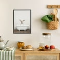 thumbnail image 4 of WFSposter Bunny in Rustic Bath Framed Canvas Wall Art Art Studio, 18x24 Gold, Modern Fun Decorative Bathtub Wall Art for Home Décor, 4 of 7