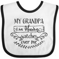 thumbnail image 3 of Inktastic My Grandpa in Heaven Watches over Me Boys or Girls Baby Bib, 3 of 4