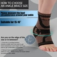 Copper Ankle Brace, Copper Infused Ankle Support Compression Sleeve for