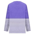 thumbnail image 4 of Timegard Hauts à Manches Longues pour Femmes en Molleton Chaud Blouse Rayée Décontractée Duveteuse Confortable Chandail à Enfiler Hauts Automne Hiver, 4 of 4