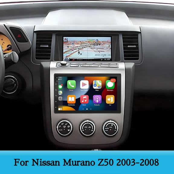 Molaner Car Radio Stereo Fit for Nissan Murano Z50 2003-2008, 7" Touch Screen Android 15 Fit for Wireless/Wired Carplay Android Auto GPS Navigation Bluetooth Head Unit, 2 32G