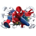 thumbnail image 1 of Pegatinas de pared de Spider-Man tridimensionales para pared, pegatinas de pared de fondo para decoración de sala de estar, extraíbles, 1 of 4