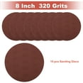 thumbnail image 4 of Unique Bargains 8 Inch Sanding Discs Round Hook and Loop Sandpaper  - 15 PCS 320 Grit, 4 of 7