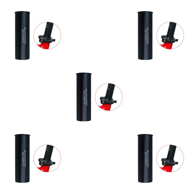 Maytalsory Bike Seat Post Shim Tube Easy To Install Durable Lightweight Bike Seat Post Shim Convert Adapter 27.2 to 31.6 5Set