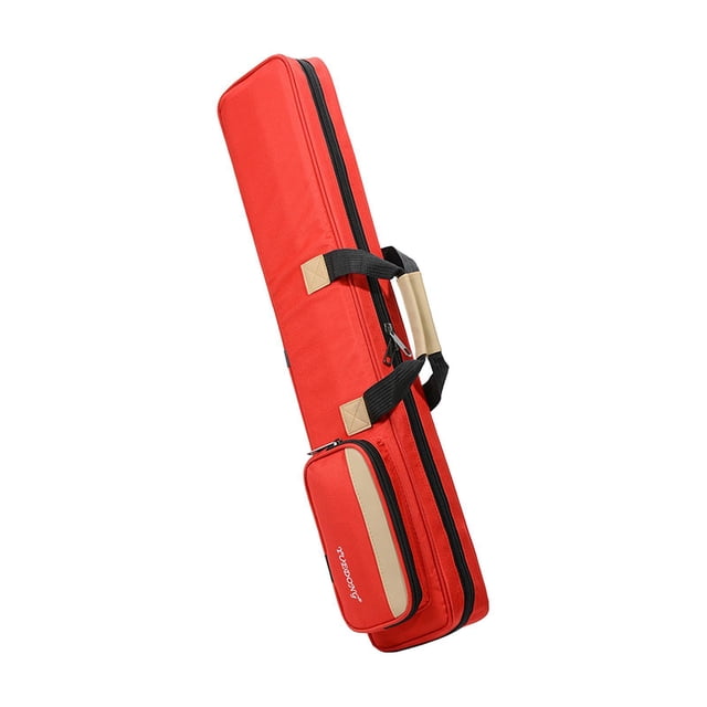 VONKY Bâtons de Queue de Piscine Sac 1/2 Arbre de Queue Portable Bleu Foncé 3 Étuis Résistants aux Accrocs Butt 4 Rouge 90x14cm