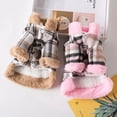 thumbnail image 2 of Pet Dog Clothes Lattice Coat Autumn Winter Dogs Pet Clothing Costume Clothes For Dogs Jacket Ropa Perro chihuahua Yorkshire ShopWise Round, 2 of 8