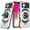 Silver, variant on For iPhone 16 6.1inch Case Dual Layer Magnetic Ring Stand Cover + Tempered Glass