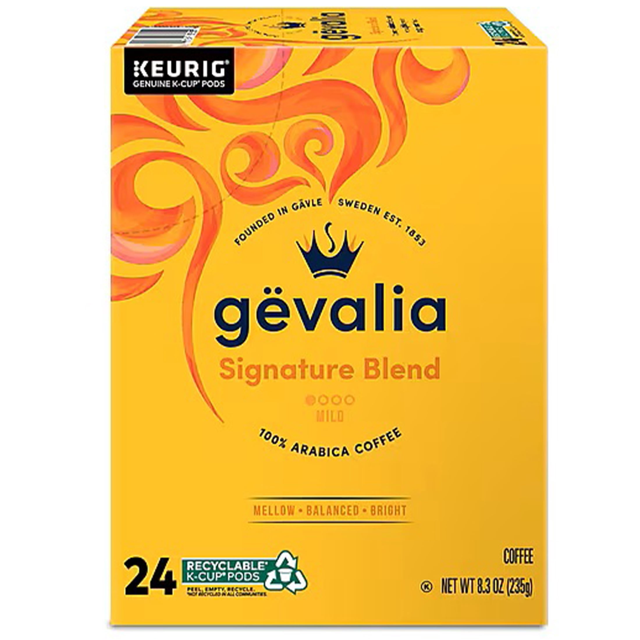 Gevalia® Single-Serve Coffee K-Cup®, Signature Blend, Carton Of 24