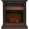 Cambridge 37" Convenient Electric Walnut Mantel Outdoor Fireplaces