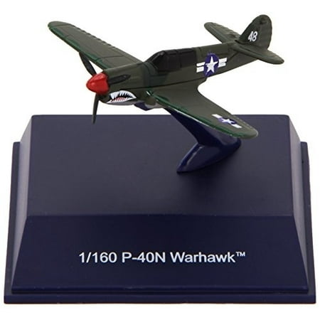 Hornet Fighter Plane - Die-Cast WWII Fighter Plane, P-40N Warhawk 1:160 Scale