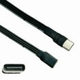 thumbnail image 2 of USB C Male to USB C Female Extension Cable 90 Degree Ribbon Flat USB C Cable 18W Charging Data Transfer 480Mbps, 2 of 10