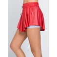 thumbnail image 3 of Lucky in Love womens  All That Shimmers Mini Skirt, m, Purple, 3 of 9
