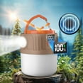 thumbnail image 1 of Solar Powered Rechargeable LED Camping Lantern with 6 Modes Hanging Hook for Tent Lighting Outdoor Emergency, 1 of 9
