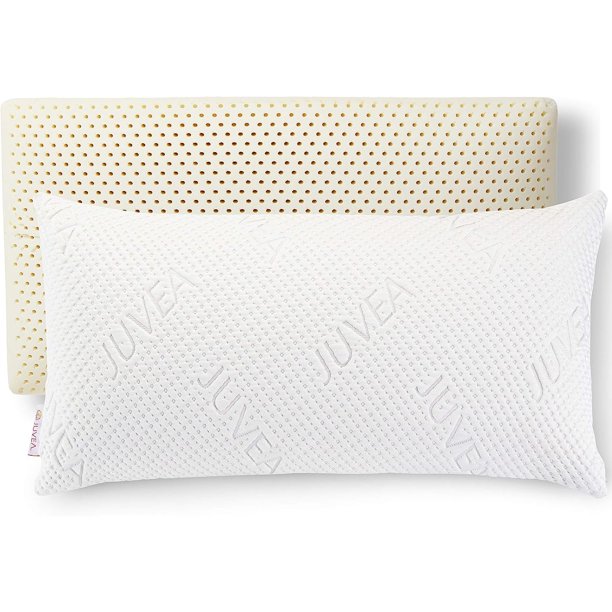 WBTAYB Natural Talalay Latex Sleeping Bed Pillows King Size Pillow