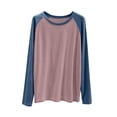 thumbnail image 2 of Jesvior Unisex Long Sleeve Pajama Top Loose Solid Casual Home Wear Sleepwear Tee for Women Men, 2 of 6