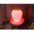 thumbnail image 1 of Luz de noche LED. USB fresa luz nocturna lámpara de silicona fuente de alimentación dormitorio luz led carga ahorro de energía protección ocular con luz nocturna rosa ZefeiWu 1327533460293, 1 of 1