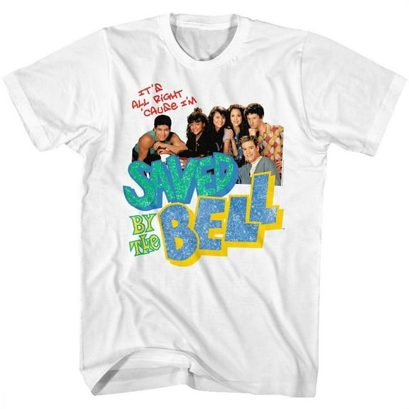 Saved By The Bell Tacky Collage White T-Shirt