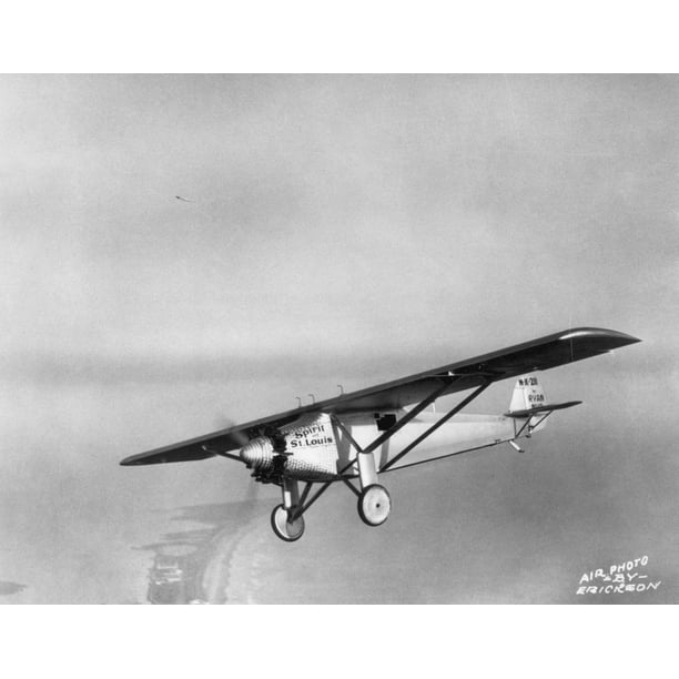 Spirit Of St. Louis 1927. Ncharles A. Lindbergh'S The Spirit Of St. Louis In A Turn 1927. Poster Spirit Of St. Louis 1927. Ncharles A. Lindbergh'S The Spirit Of St. Louis In A Turn 1927. Poster
