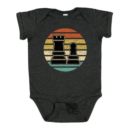 

Inktastic Chess Player Retro Sunset Gift Baby Boy or Baby Girl Bodysuit