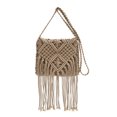 thumbnail image 1 of Bolso de hombro de paja para mujer con borla bolso bohemio bolso de playa de verano para mujer, 1 of 7